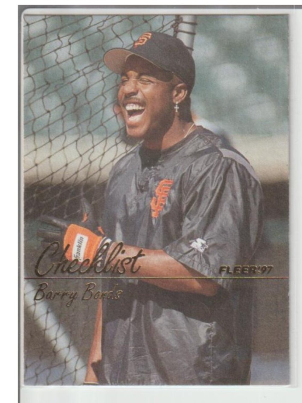 Barry Bonds 1997 Fleer S. F. Giants Team Checklists #744